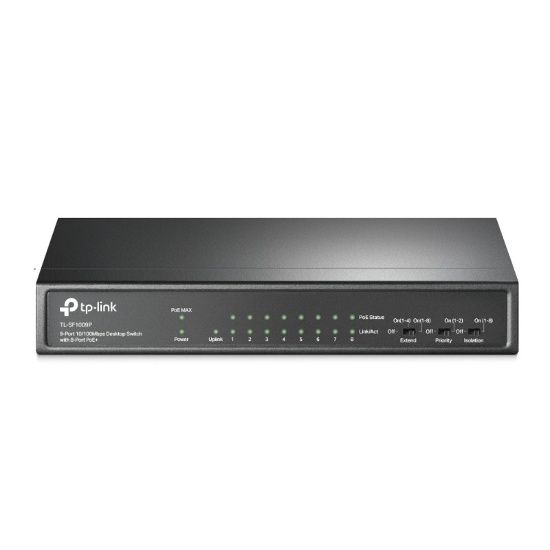 TL-SF1009P switch No administrado Fast Ethernet (10/100) Energa sobre Ethernet (PoE) Negro