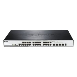 DGS-1510-28XMP Gestionado L2/L3 Gigabit Ethernet (10/100/1000) Energa sobre Ethernet (PoE) Negro  Gris