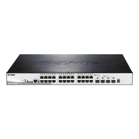 DGS-1510-28XMP Gestionado L2/L3 Gigabit Ethernet (10/100/1000) Energa sobre Ethernet (PoE) Negro  Gris
