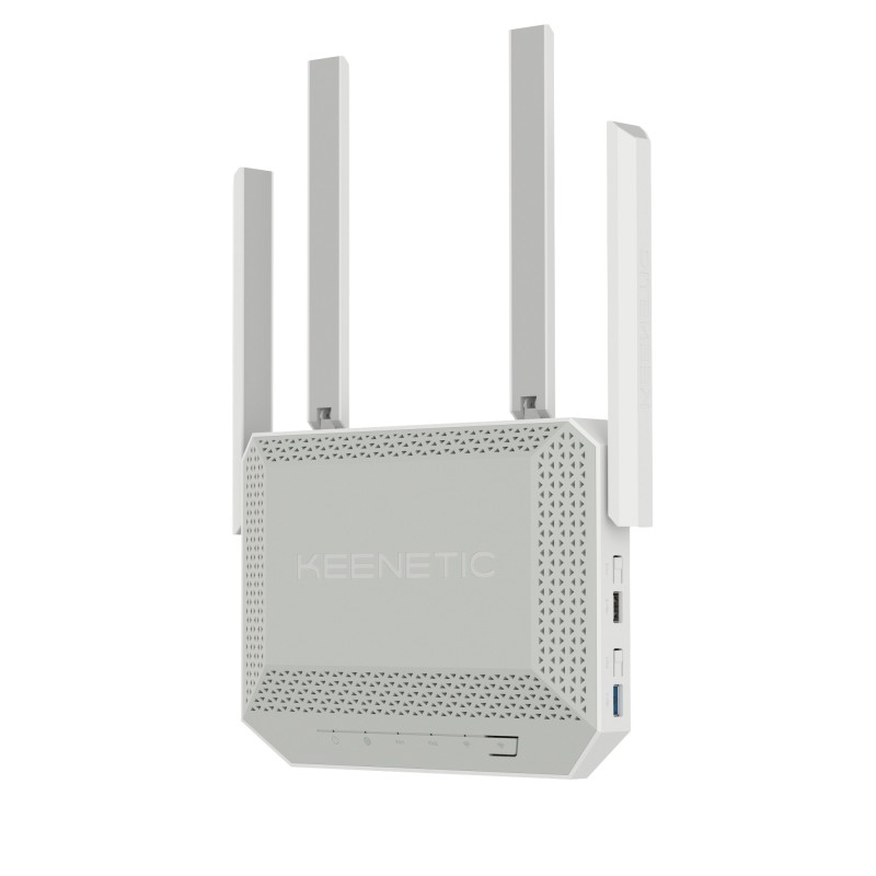 Titan (KN-1812) Router multigigabit Wi-Fi 7 Mesh BE7200 con un Smart Switch 1x10G  1x2 5G y 4x1G  puertos USB 3.2 y USB 2.0 mult