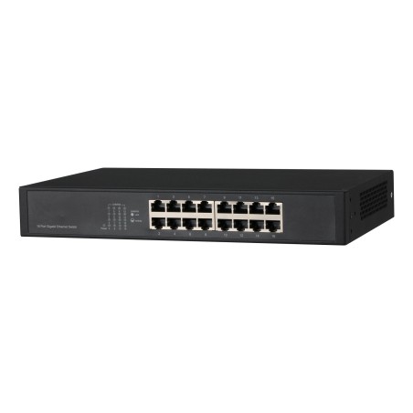 PFS3016-16GT switch No administrado L2 Gigabit Ethernet (10/100/1000) Negro