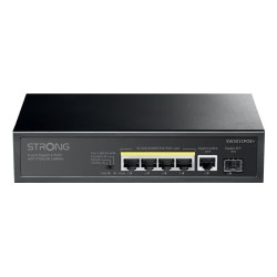 SW5011POE+ switch Gigabit Ethernet (10/100/1000) Energa sobre Ethernet (PoE) Montaje en pared/escritorio Negro