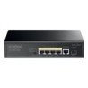 SW5011POE+ switch Gigabit Ethernet (10/100/1000) Energa sobre Ethernet (PoE) Montaje en pared/escritorio Negro