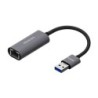 Conversor USB 3.0 A Ethernet Gigabit 10/100/1000 Mbps  Gris  15cm