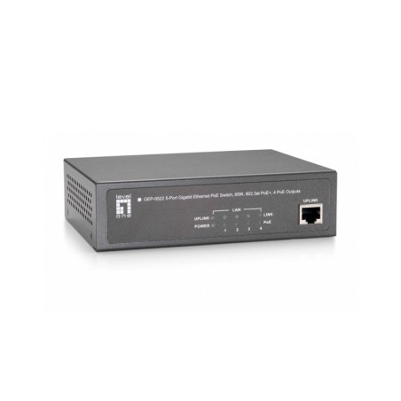GEP-0522 switch Gigabit Ethernet (10/100/1000) Energa sobre Ethernet (PoE) Gris