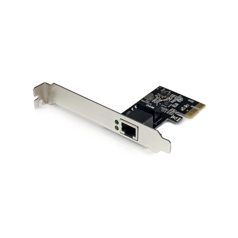 Adaptador Tarjeta de Red NIC PCI Express PCI-e de 1 Puerto Gigabit Ethernet - 1x RJ45 Hembra - Perfil Doble
