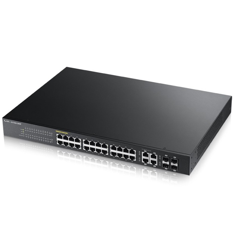 GS1920-24HP Gestionado L2 Gigabit Ethernet (10/100/1000) Energa sobre Ethernet (PoE) Negro
