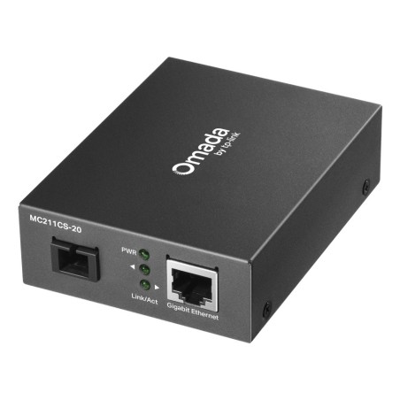 Omada MC211CS-20 convertidor de medio 1000 Mbit/s 1310 nm Monomodo Negro