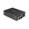 Conversor de Medios de Fibra SC Monomodo Para Redes 10/100/1000Mbps - Gigabit Ethernet a Fibra SC - 1310nm  10km - TAA