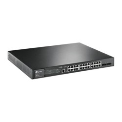 JetStream TL-SG3428MP switch Gestionado L2+ Gigabit Ethernet (10/100/1000) Energa sobre Ethernet (PoE) 1U Negro