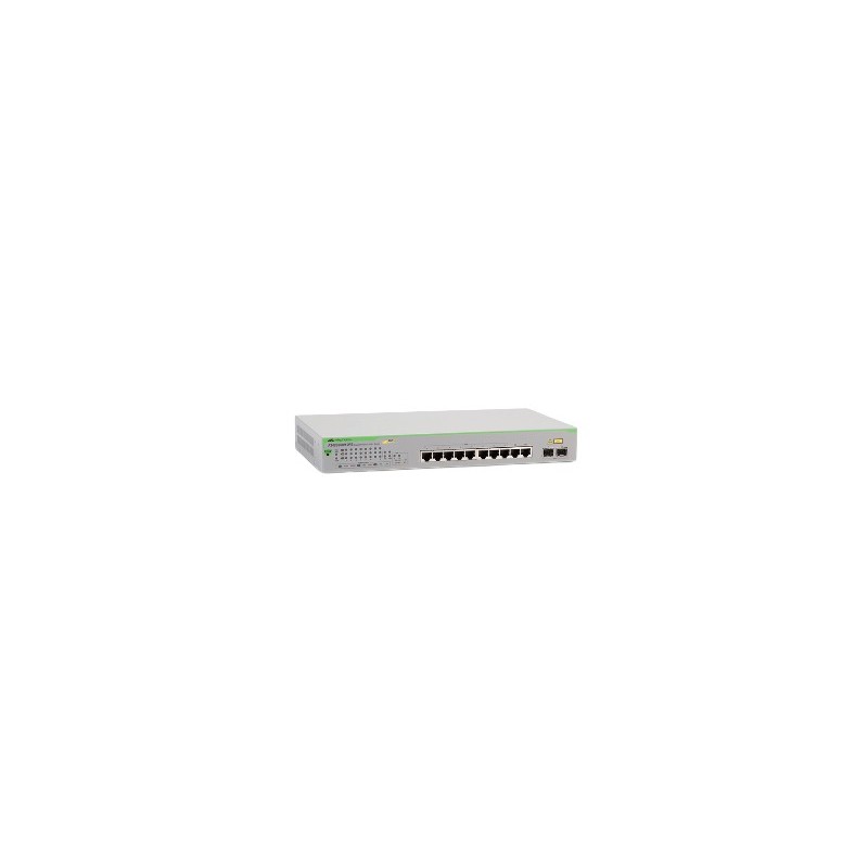 GS950/10PS Gestionado Gigabit Ethernet (10/100/1000) Energa sobre Ethernet (PoE) Verde  Gris