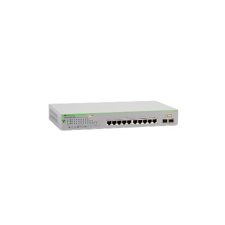 GS950/10PS Gestionado Gigabit Ethernet (10/100/1000) Energa sobre Ethernet (PoE) Verde  Gris