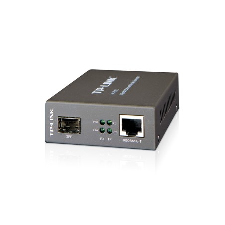 MC220L convertidor de medio 1000 Mbit/s Multimodo  Monomodo Negro