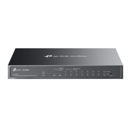 Omada ES210GMP switch Gestionado Gigabit Ethernet (10/100/1000) Energa sobre Ethernet (PoE) Negro