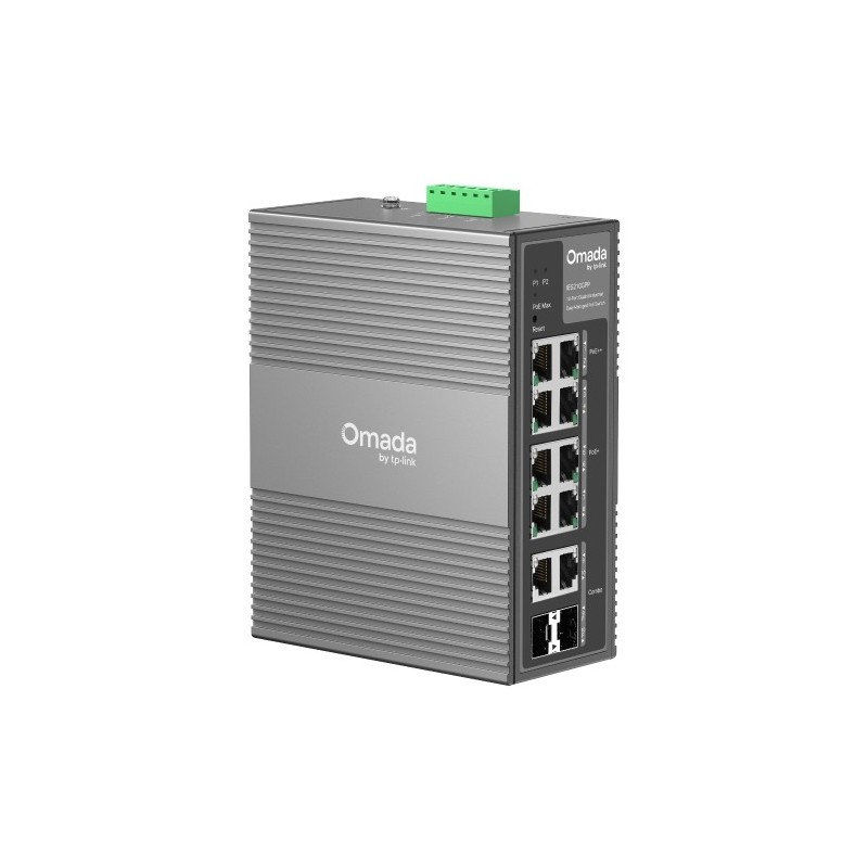 Omada IES210GPP switch Gestionado Gigabit Ethernet (10/100/1000) Energa sobre Ethernet (PoE) DIN rail Gris