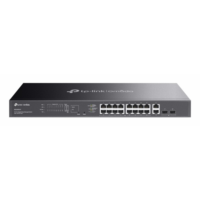 Omada ES220GMP switch Gestionado L2 Gigabit Ethernet (10/100/1000) Energa sobre Ethernet (PoE) Negro