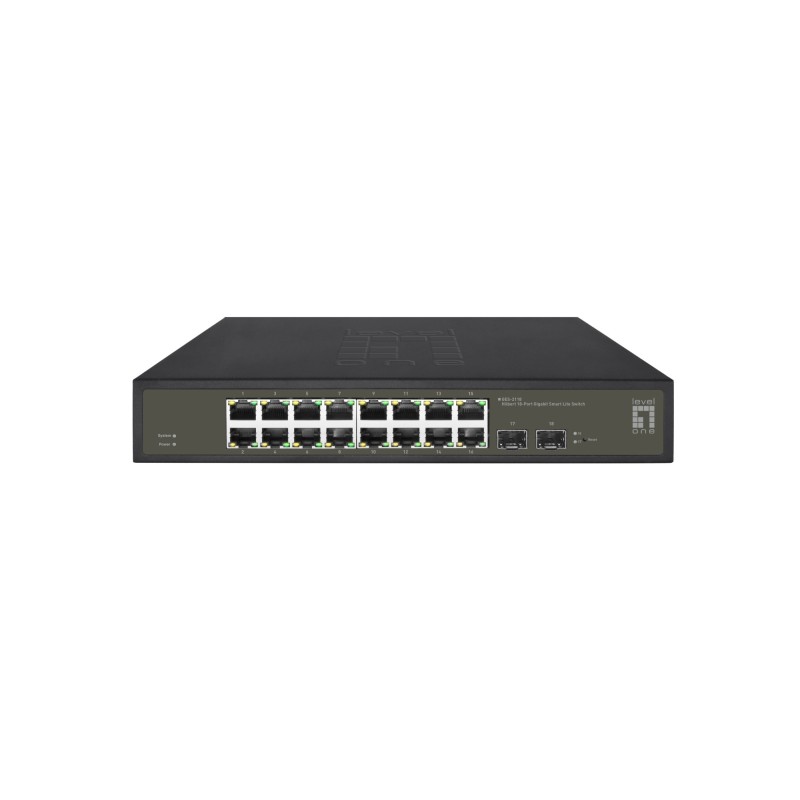 GES-2118 switch Gestionado L2 Gigabit Ethernet (10/100/1000) Negro