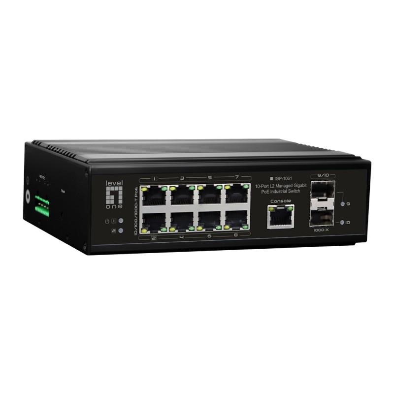 IGP-1061 switch Gestionado L2 Gigabit Ethernet (10/100/1000) Energa sobre Ethernet (PoE) Negro