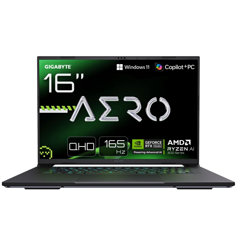 AERO X16 Porttil Gaming - Copilot+ PC  16" QHD 165Hz  AMD Ryzen AI 7 HX 350  RTX 5070  32 GB DDR5 5200MHz  1 x SSD Gen4 de 1 TB 