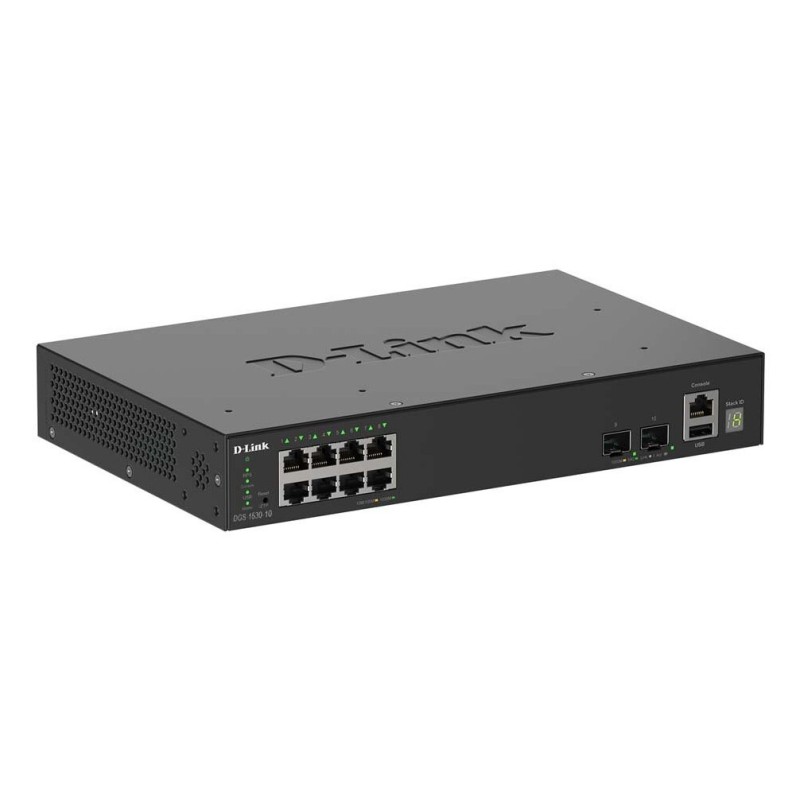 DGS-1530-10 Gestionado L2 Gigabit Ethernet (10/100/1000) Negro