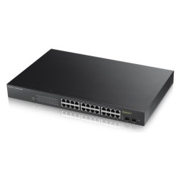 GS1900-24HP Gestionado L2 Gigabit Ethernet (10/100/1000) Energa sobre Ethernet (PoE) Negro