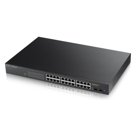 GS1900-24HP Gestionado L2 Gigabit Ethernet (10/100/1000) Energa sobre Ethernet (PoE) Negro