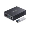 Conversor de Medios de Fibra LC Monomodo Para Redes 10/100/1000Mbps - Gigabit Ethernet a Fibra - 20km - TAA
