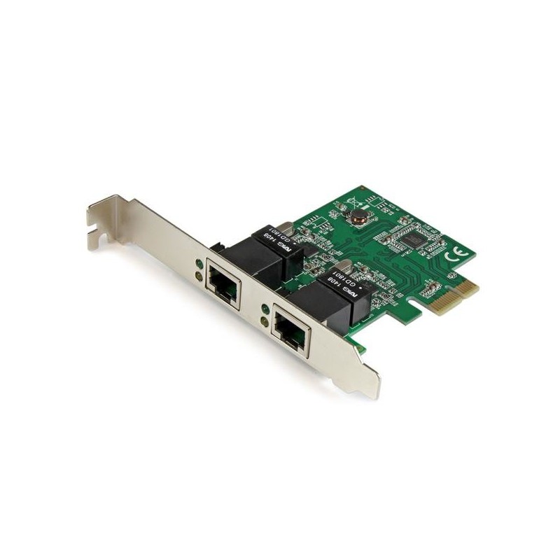 Adaptador Tarjeta de Red NIC PCI Express PCI-E de 2 Puertos Ethernet Gigabit RJ45