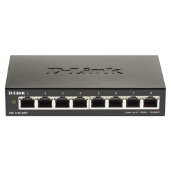 DGS-1100-08V2 Gestionado L2 Gigabit Ethernet (10/100/1000) Negro