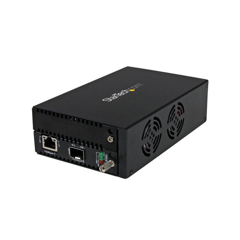 Conversor de Medios Ethernet de Cobre a Fibra de 10 Gigabits - Gestionado - con SFP+ Abierto