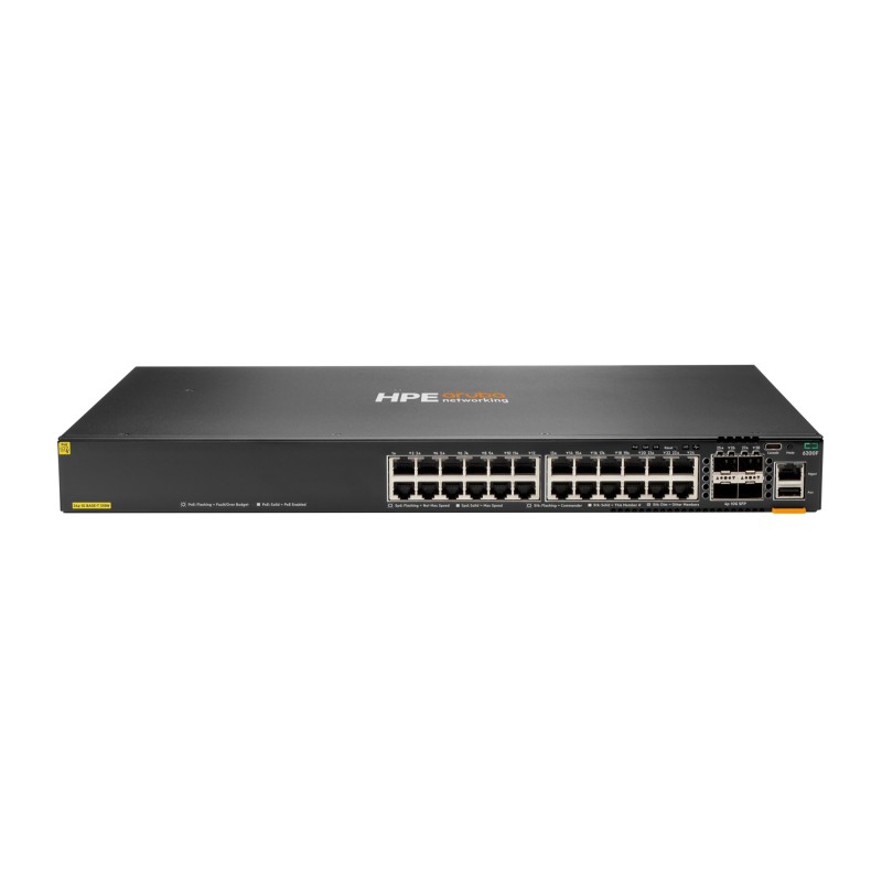 Aruba Networking CX 6200F 24G Class-4 PoE 4SFP+ 370W Switch