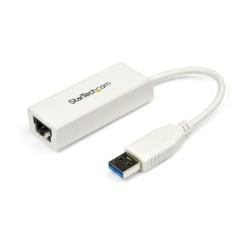 Adaptador Tarjeta de Red Externa NIC USB 3.0 a Ethernet Gigabit de 1 Puerto - 1x RJ45 Hembra - 1x USBA - 10/100/1000 - Adaptador