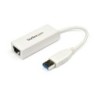 Adaptador Tarjeta de Red Externa NIC USB 3.0 a Ethernet Gigabit de 1 Puerto - 1x RJ45 Hembra - 1x USBA - 10/100/1000 - Adaptador