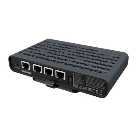 hAP be lite router inalmbrico Ethernet Doble banda (2 4 GHz / 5 GHz) Negro