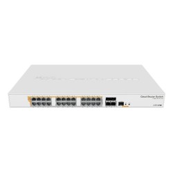CRS328-24P-4S+RM switch Gestionado L2/L3 Gigabit Ethernet (10/100/1000) Energa sobre Ethernet (PoE) 1U Blanco