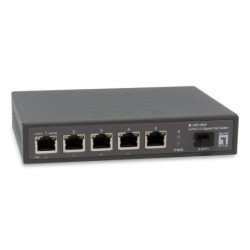 GEP-0625 switch No administrado 2.5G Ethernet (100/1000/2500) Energa sobre Ethernet (PoE) Negro