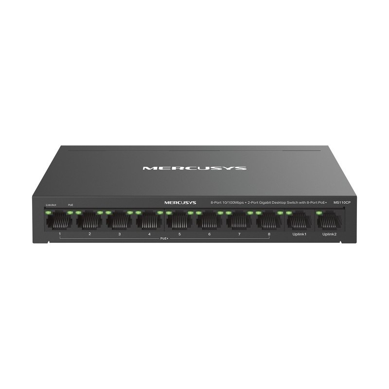MS110CP switch Fast Ethernet (10/100) Energa sobre Ethernet (PoE) Negro