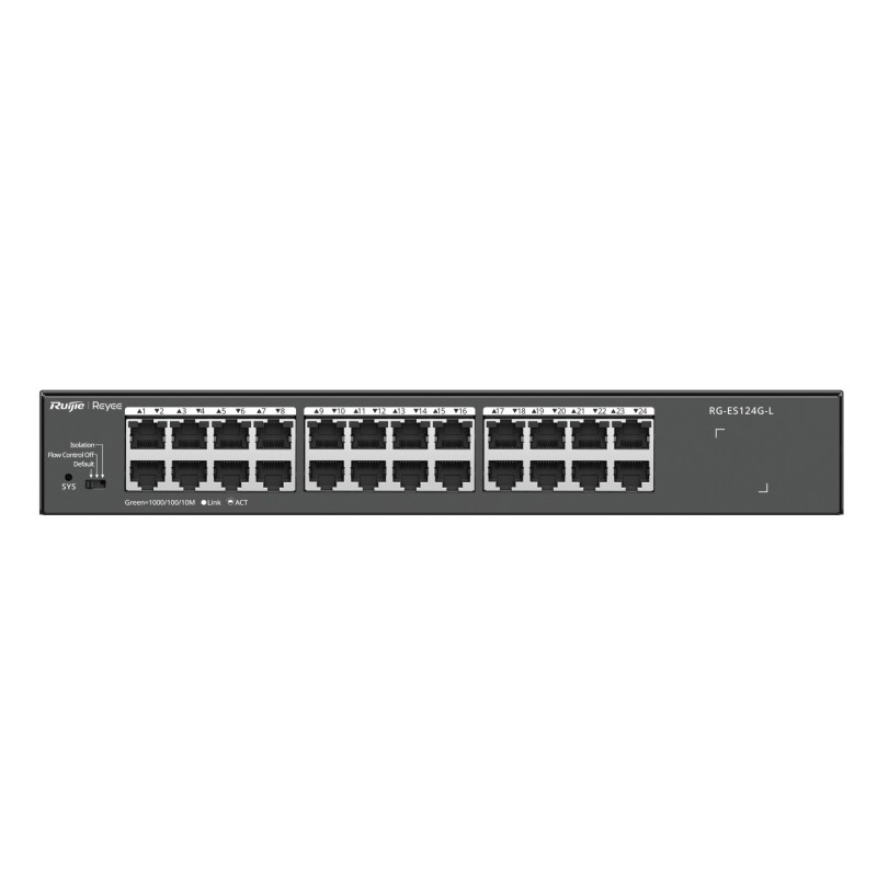 RG-ES124G-L switch No administrado L2 Gigabit Ethernet (10/100/1000) Negro