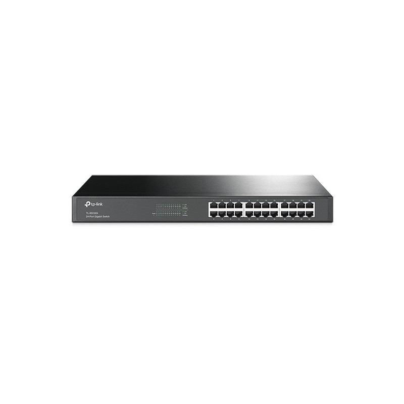 TL-SG1024 No administrado Gigabit Ethernet (10/100/1000) 1U Negro