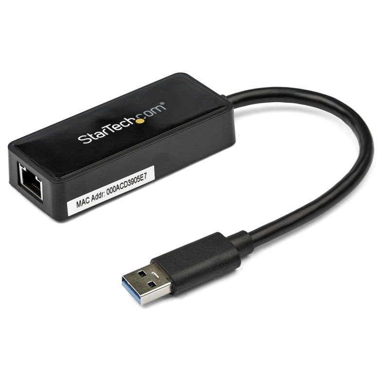 Adaptador de Red Ethernet USB 3.0 - Adaptador NIC con Soporte para USB - USB a RJ45 - con Puerto USB de Paso