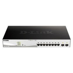 DGS-1210-10MP Gestionado L2 Gigabit Ethernet (10/100/1000) Energa sobre Ethernet (PoE) Negro  Gris