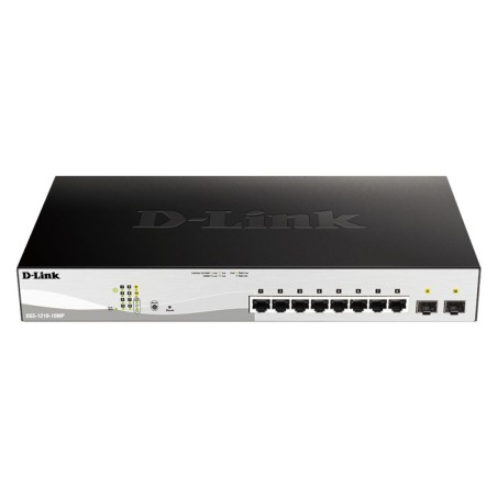 DGS-1210-10MP Gestionado L2 Gigabit Ethernet (10/100/1000) Energa sobre Ethernet (PoE) Negro  Gris