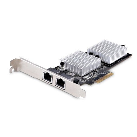 Tarjeta PCI Express Adaptadora de Red Ethernet de 2 Puertos RJ45 - Tarjeta de Red para Servidores o PCs - con Soporte para Trama