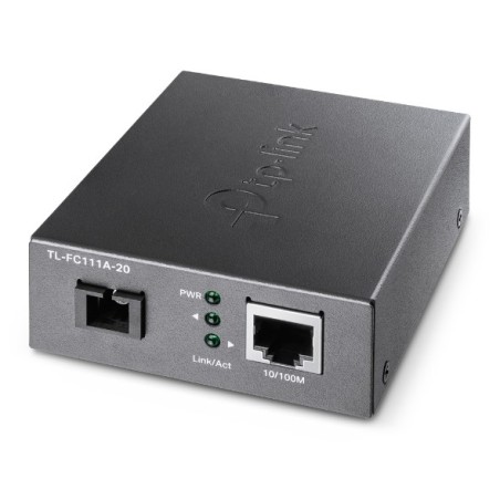 TL-FC111A-20 convertidor de medio 100 Mbit/s Monomodo Negro