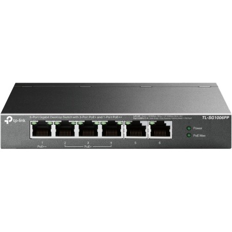 TL-SG1006PP switch No administrado Gigabit Ethernet (10/100/1000) Energa sobre Ethernet (PoE) Gris