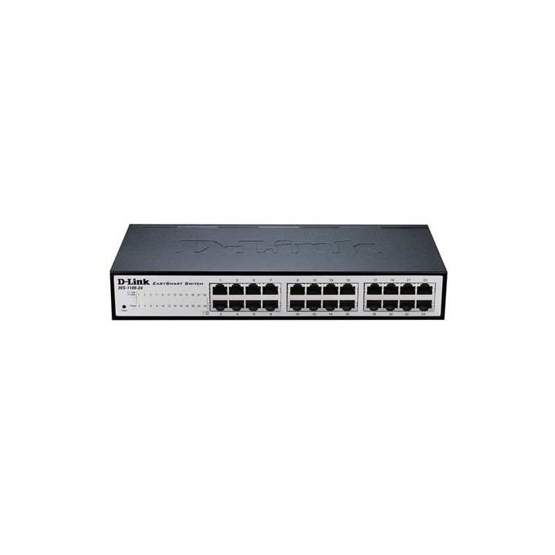 DGS-1100-24V2 Gestionado L2 Gigabit Ethernet (10/100/1000) 1U Negro  Gris