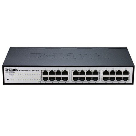DGS-1100-24V2 Gestionado L2 Gigabit Ethernet (10/100/1000) 1U Negro  Gris