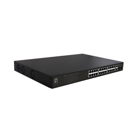 GEP-2821 switch No administrado Gigabit Ethernet (10/100/1000) Energa sobre Ethernet (PoE) 1U Negro