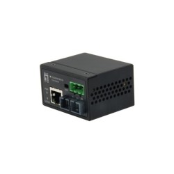 IEC-4301 convertidor de medio 100 Mbit/s Monomodo Negro