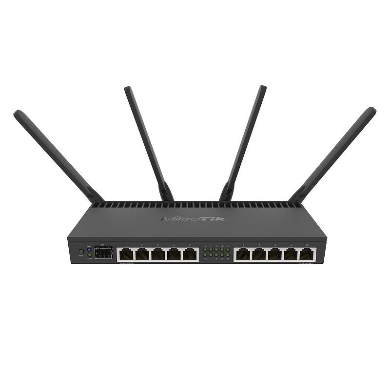 RB4011iGS+5HacQ2HnD-IN router inalmbrico Gigabit Ethernet Doble banda (2 4 GHz / 5 GHz) Negro